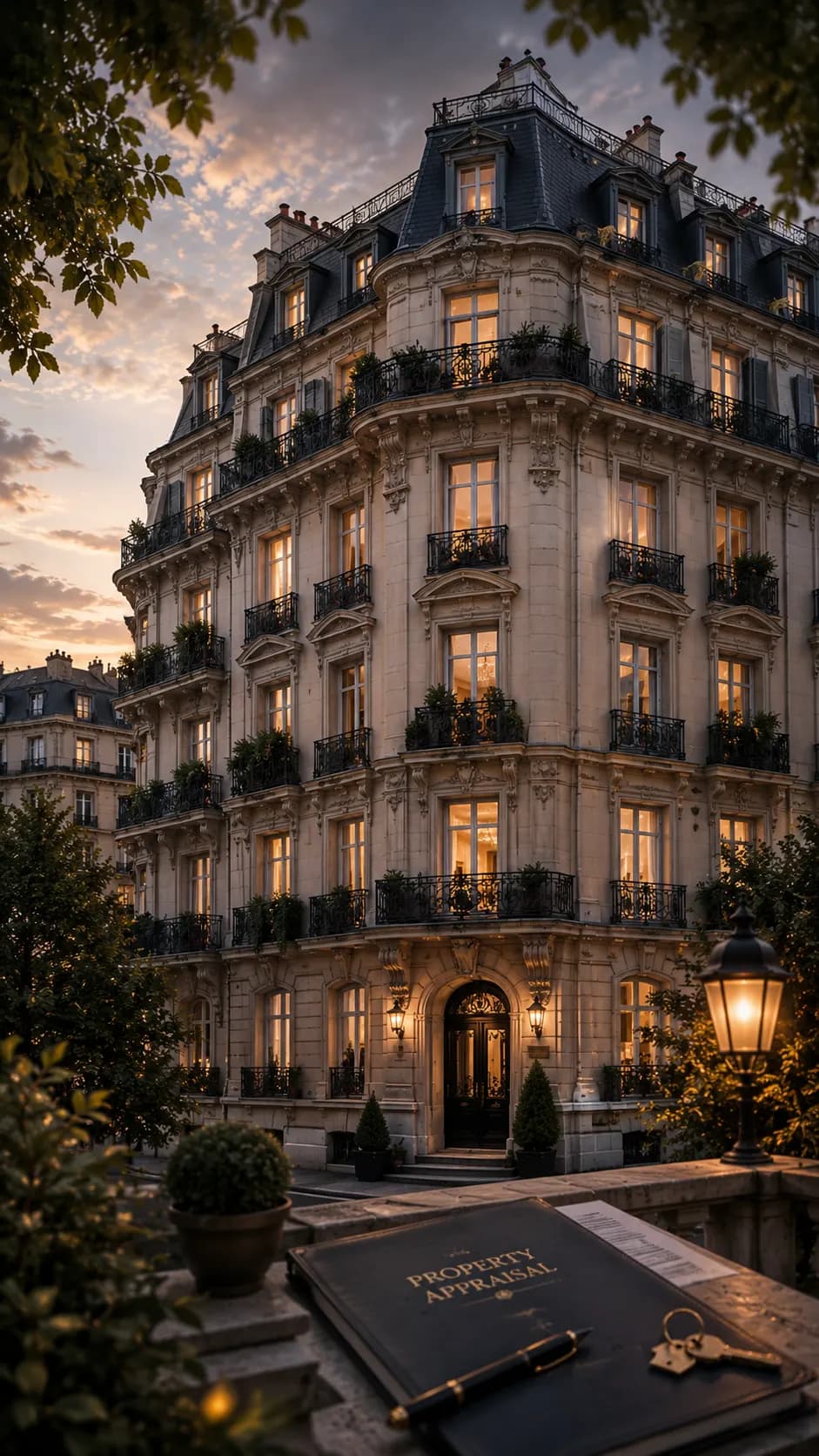 Apartment building, illustrative of a value appraisal